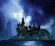 Harry Potter Art Harry Potter Art Full Moon at Hogwarts